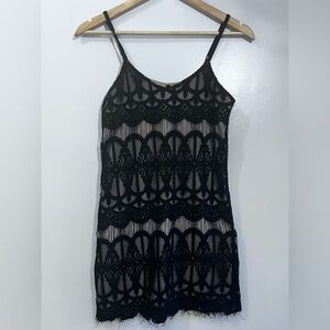 Fire Los Angeles Black Lace Dress